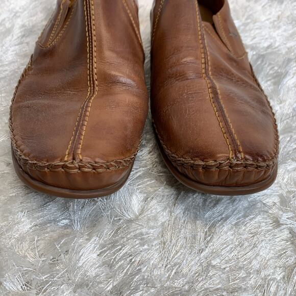 abeo Brown Loafers Slip On Leather Sz 44 - Picture 9 of 11
